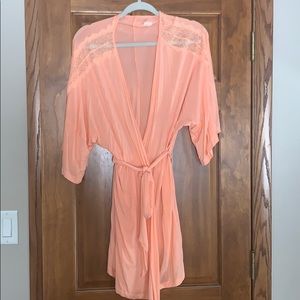 Buttery Soft Lace Detailed Wrap Robe